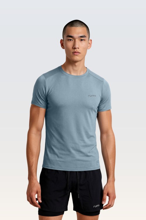 MU Sun Fit Tee Terra - Ash Blue
