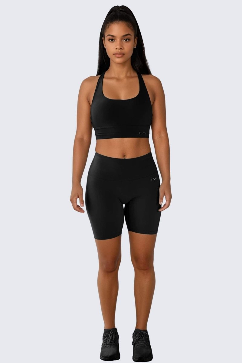 Rumi Earth - W SunSoft Flow Shorts 6" - Black - R124129BKP - Bottoms