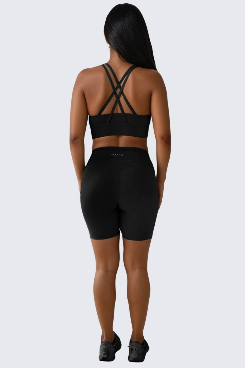 Rumi Earth - W SunSoft Flow Shorts 6" - Black - R124129BKP - Bottoms